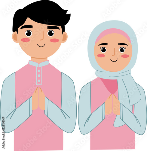 Adorable  muslim couple 8