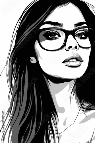 girl with long hair