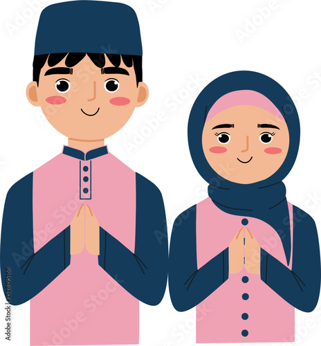 Adorable  muslim couple 10