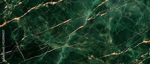 Green Marble Texture With Gold Veins Background
