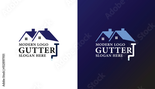 Blue Real estate logo design