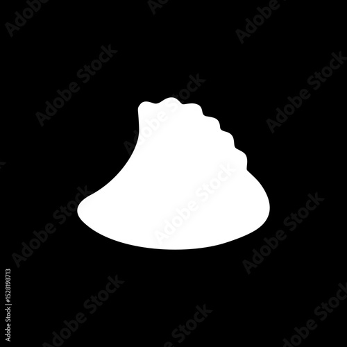 Silhouette of a guitar pick, also called a plectrum, is a small, flat tool used to pluck, strum or play melody in the strings of a acoustic or electric guitar. Can use for Pictogram, Logo, Apps, etc. 
