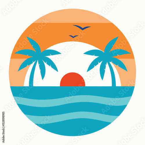flat-vector-beach-sunset-with-palm-trees