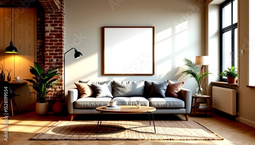 a modern living room, characterized by its clean lines and contemporary furnishings