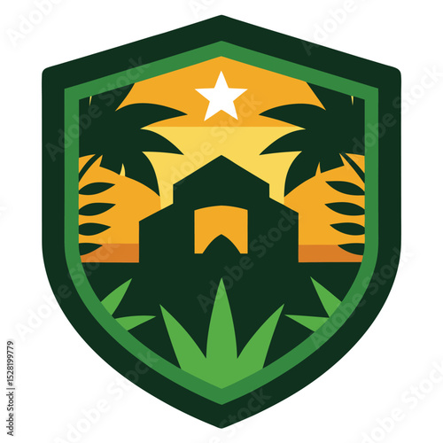 jungle-adventure-badge-vintage-illustration-white-background
