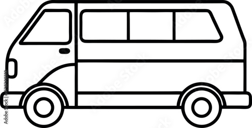 bus isolated on white background