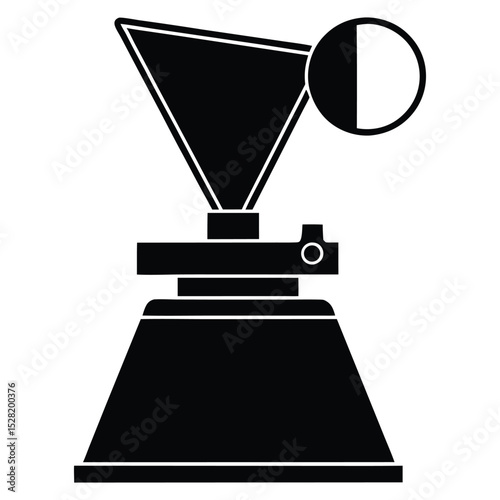 spectrometer silhouette vector art illustration