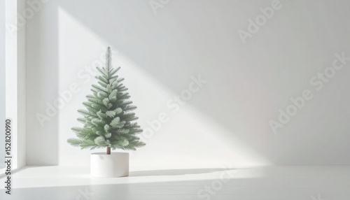 christmas tree in a room