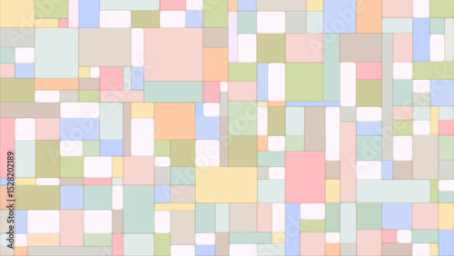 Emboss pastel retro futuristic abstract background. Playful pastel cute soft pixel  patchwork  pattern  . Emboss wallpaper for baby or kid  . 