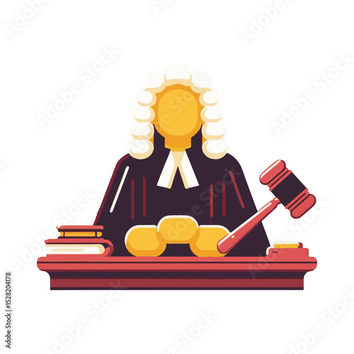 
illustration design of a judge