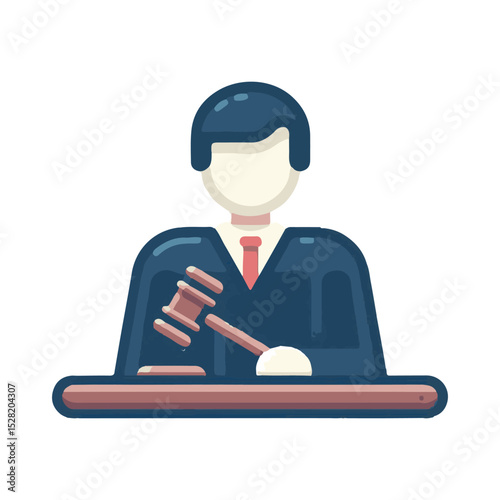 
illustration design of a judge