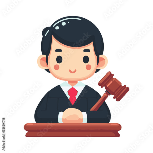 
illustration design of a judge