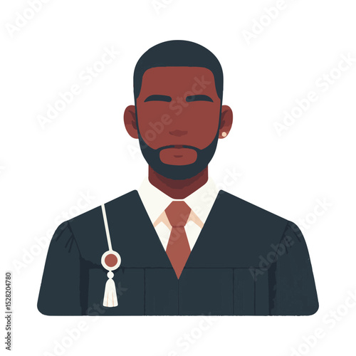 
illustration design of a judge