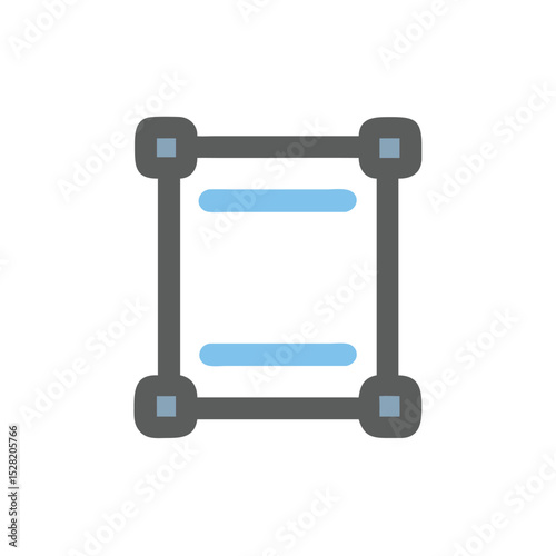 shopping cart icon on white background