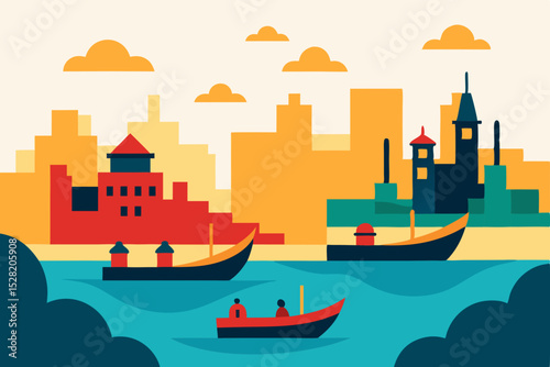 boat on the river