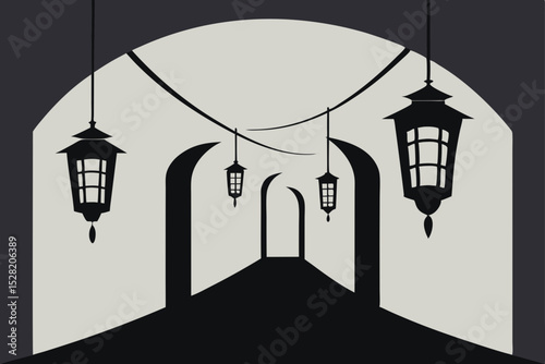 street lamp in the night