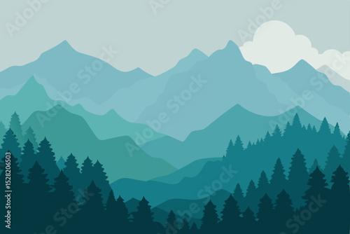 mountain landscape in the mountains