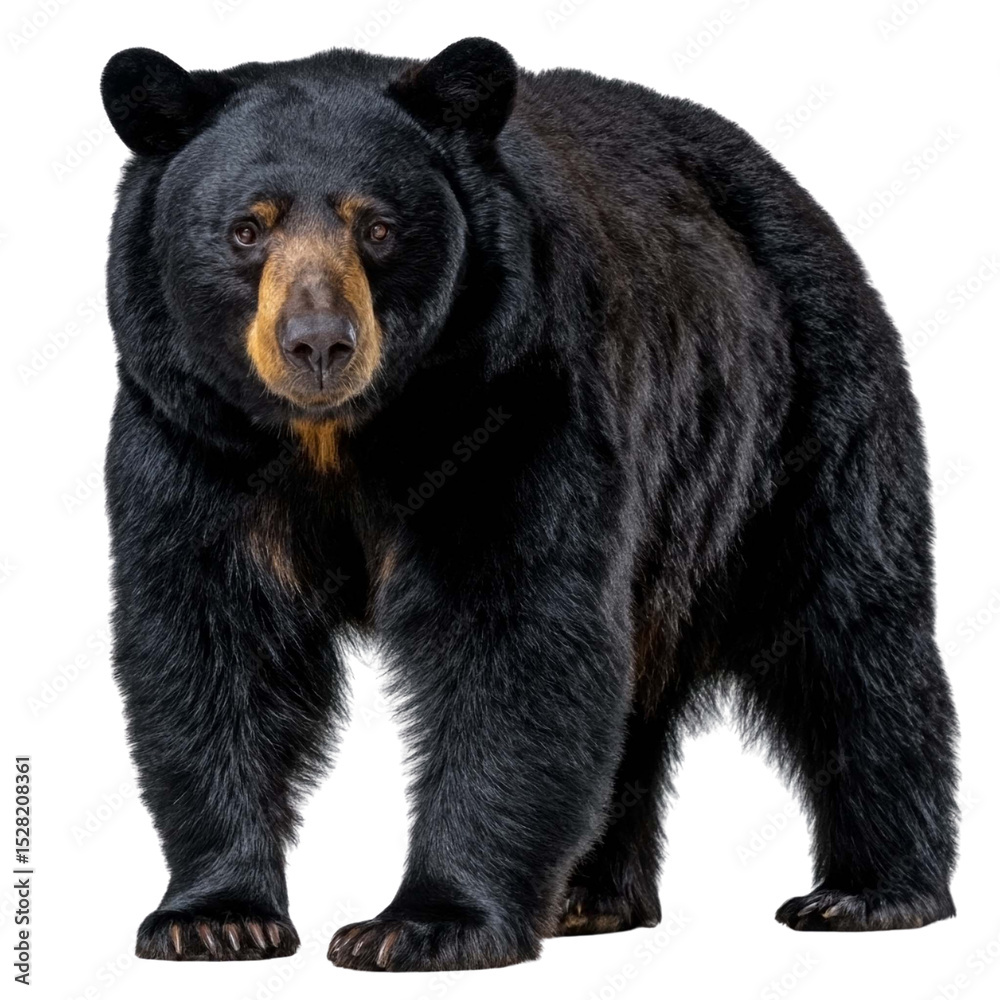 Fototapeta premium Majestic Black Bear Nature's Powerful and Adaptable Forest Creature