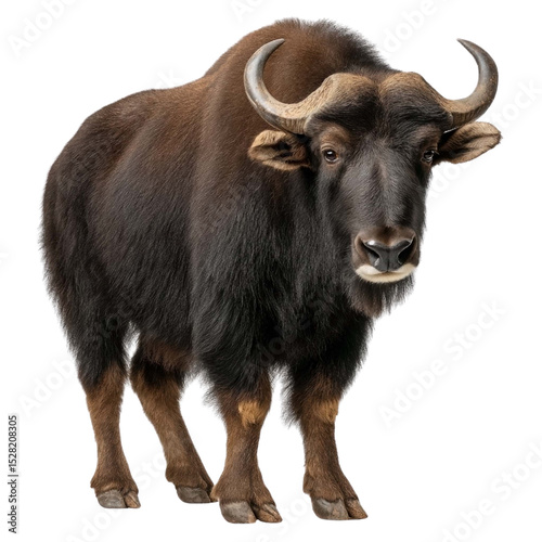 African Buffalo Large Herbivore with Curved Horns and Thick Hide