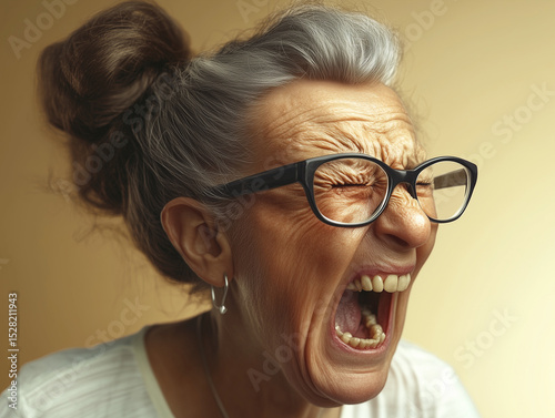 woman screaming