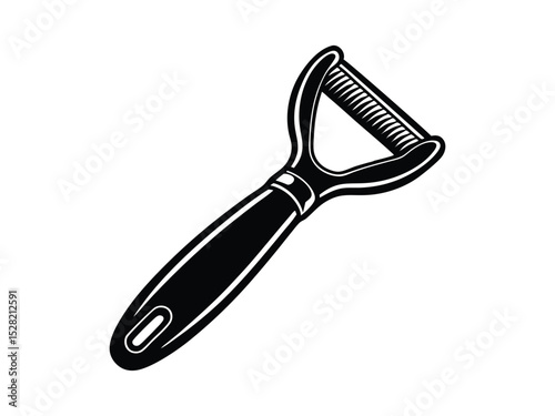 Efficient Vegetable Peeler silhouette Kitchen Tool Design