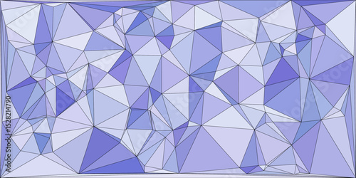 Blue and purple abstract background with triangles and polygons