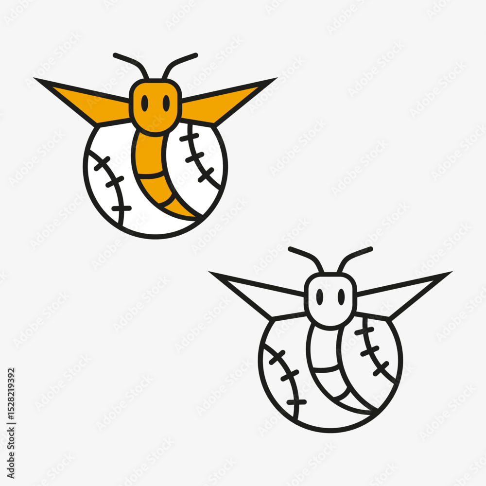 Naklejka premium A charming cartoon bird with a big smile, an isolated, cute, and funny animal illustration