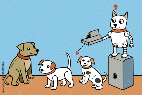 Household pets stage an uprising when their owners replace them with robotic versions