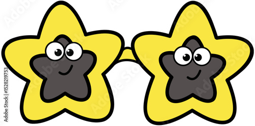 Star shape eyeglasses