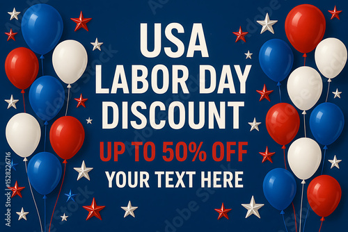 Usa labor day sale discount up to off balloons stars promo