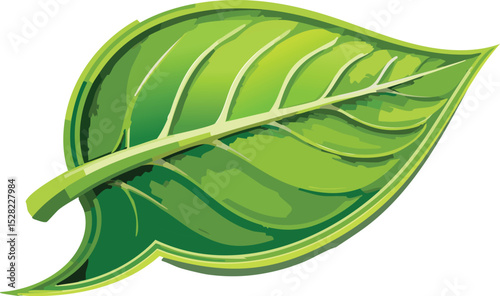 Speech bubble shaped like a leaf