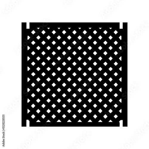 Metal Panel – Industrial Sheet and Construction Surface Symbol

