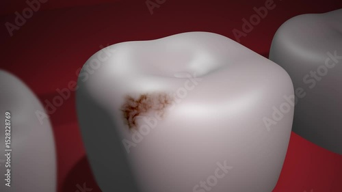 3D Animation of a Cavity on Molar.


No Ai was used in the making of this clip. Clip rendered in Blender/After Effects. photo