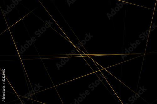 Abstract black with gold lines, triangles background modern design. Vector illustration EPS 10.