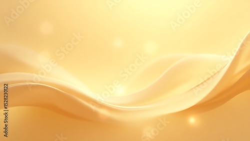 Elegant Abstract Golden Light Waves with Soft Bokeh Glow – Warm Luminous Background for Luxury, Spiritual, Meditation, and Wellness Themes. Generative Ai.