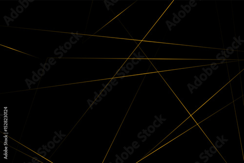 Abstract black with gold lines, triangles background modern design. Vector illustration EPS 10.