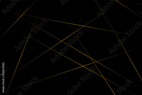 Abstract black with gold lines, triangles background modern design. Vector illustration EPS 10.