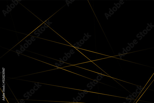 Abstract black with gold lines, triangles background modern design. Vector illustration EPS 10.