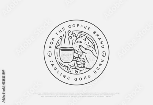 A collection of creative coffee vector illustration logos