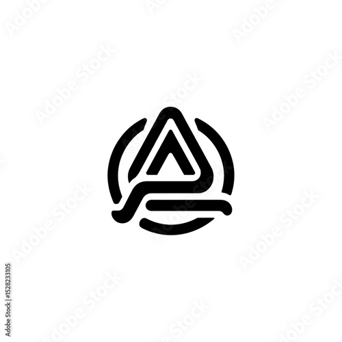 alphabet letter a logo vector 