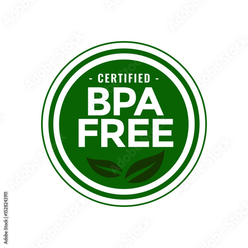 BPA FREE ICON VECTOR GREEN