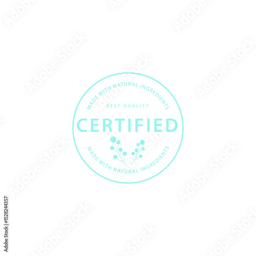 Made With Natural Ingredients Best Quality Crtified Vector stamp