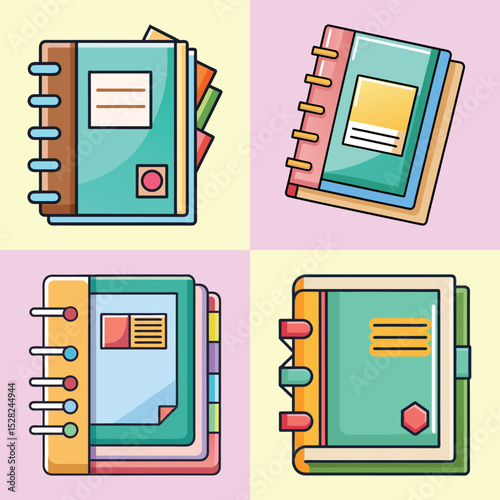 Scrapbook Illustration Vintage Memory Book, Craft Journal, and Collage Design