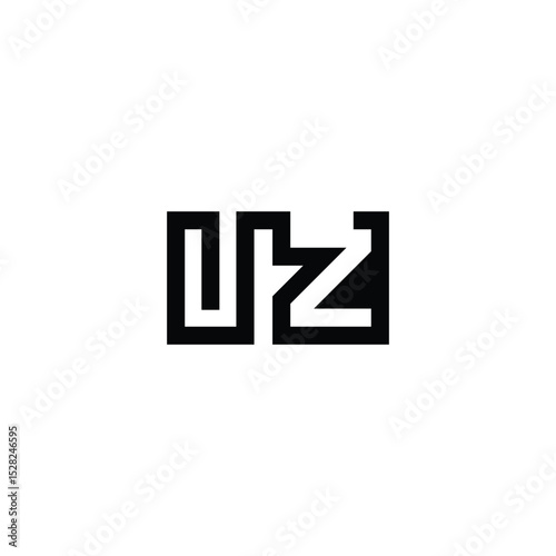 Clean and Creative ZU ZU Initials Monogram Logo Design