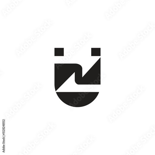 Modern ZU or ZU Monogram Logo for Professional Use