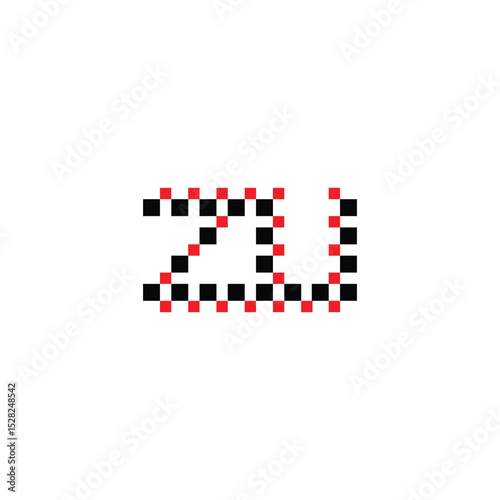 Alphabet Monogram ZU ZU Letter Logo for Branding Solutions