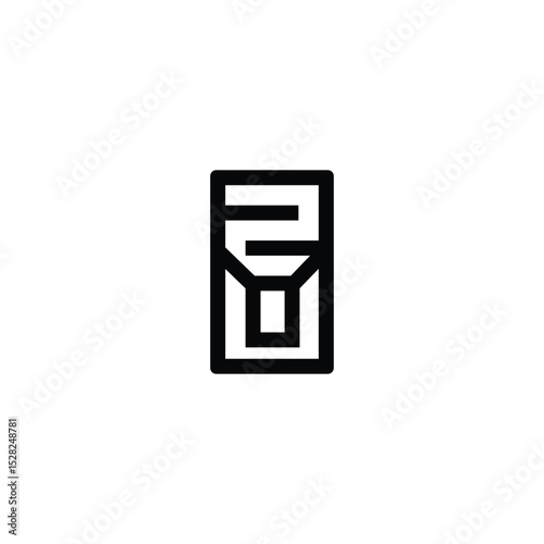 Alphabet Monogram ZU ZU Letter Logo for Branding Solutions