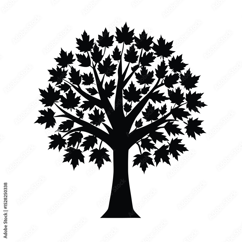 Obraz premium vector tree silhouette