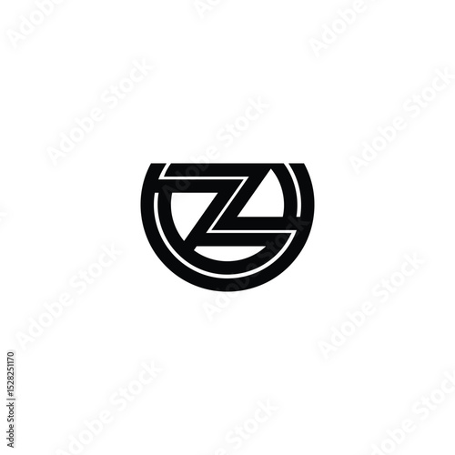 Creative Monogram Logo of ZU and ZU for Versatile Branding