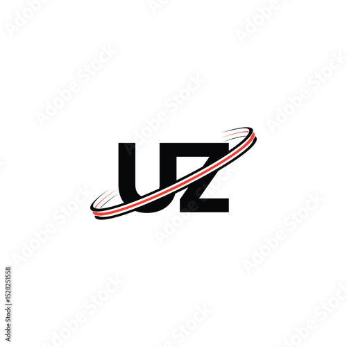 Abstract ZU ZU Letter Logo with Modern Design